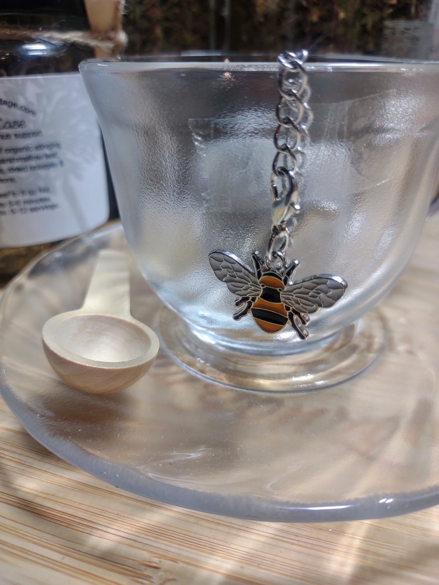 NEW! Tea in a jar (infuser, spoon and charm)