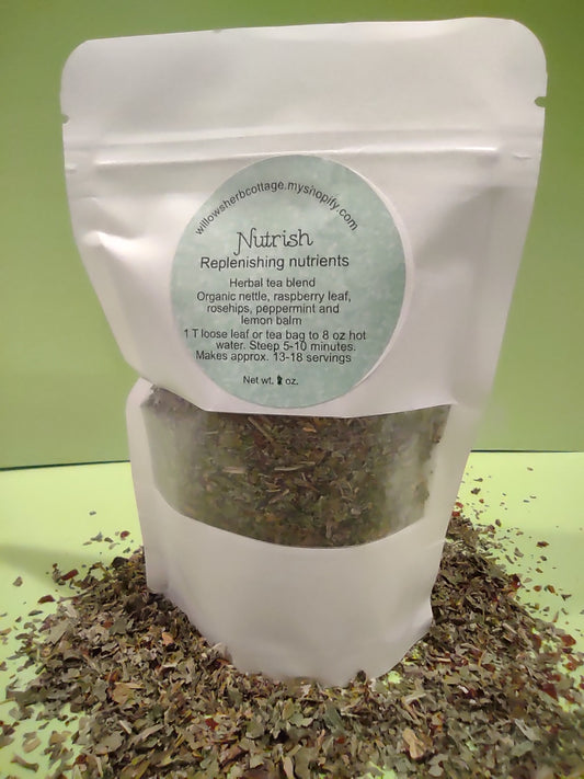 Nutrish Herbal Tea Blend - hormone balance, menopause, period cramps, high in nutrients & minerals, support liver function