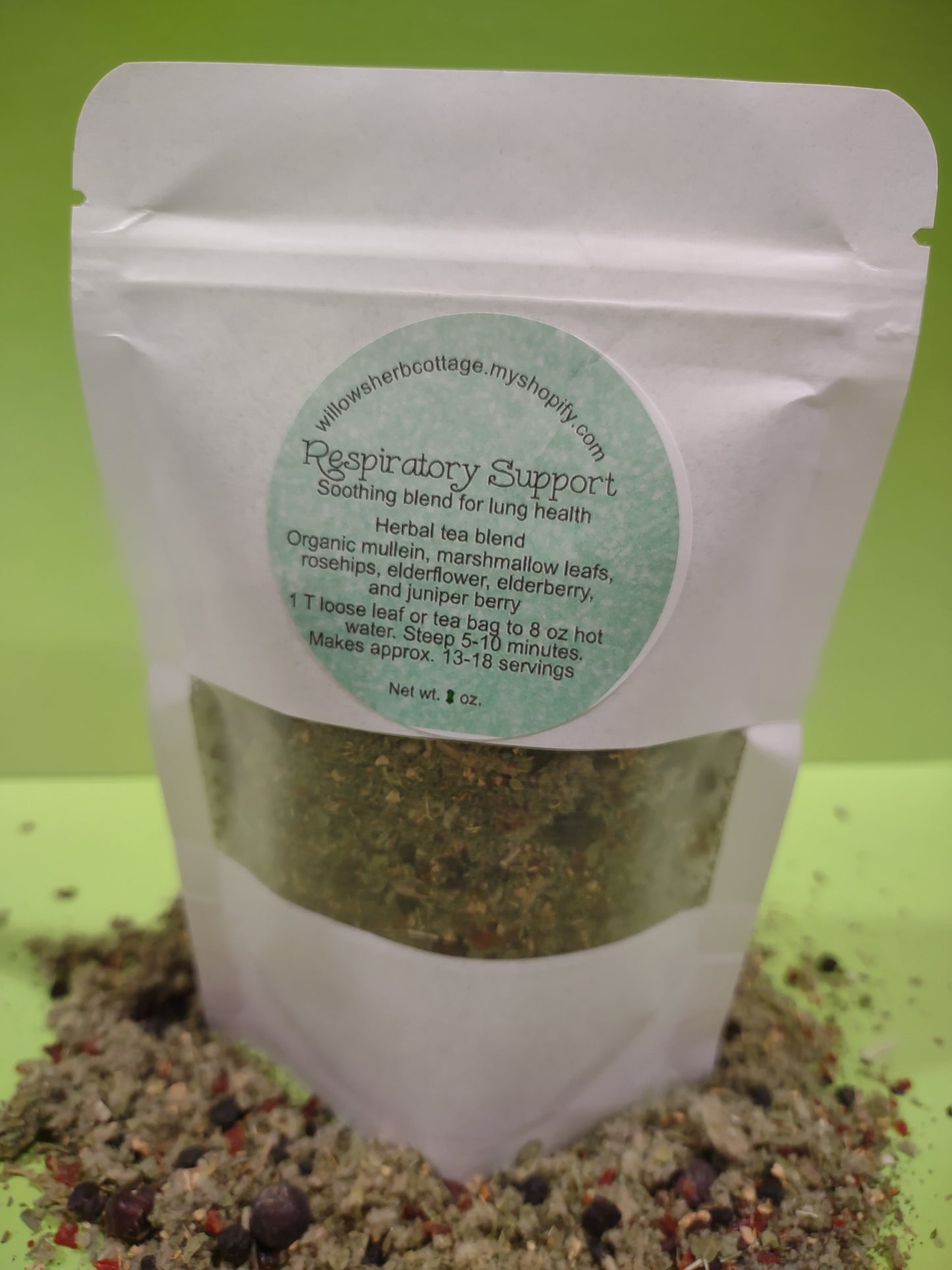 Respiratory Support Herbal Tea Blend - supporting respiratory system and immune health